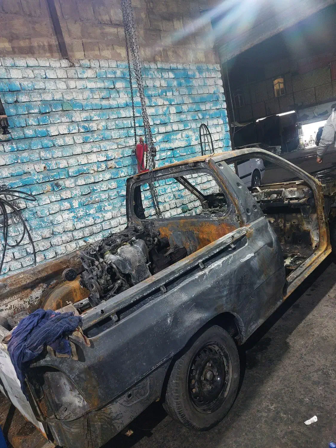 پراید سوخته مدل ۹۸|خودرو سواری و وانت|قم, شاه ابراهیم|دیوار