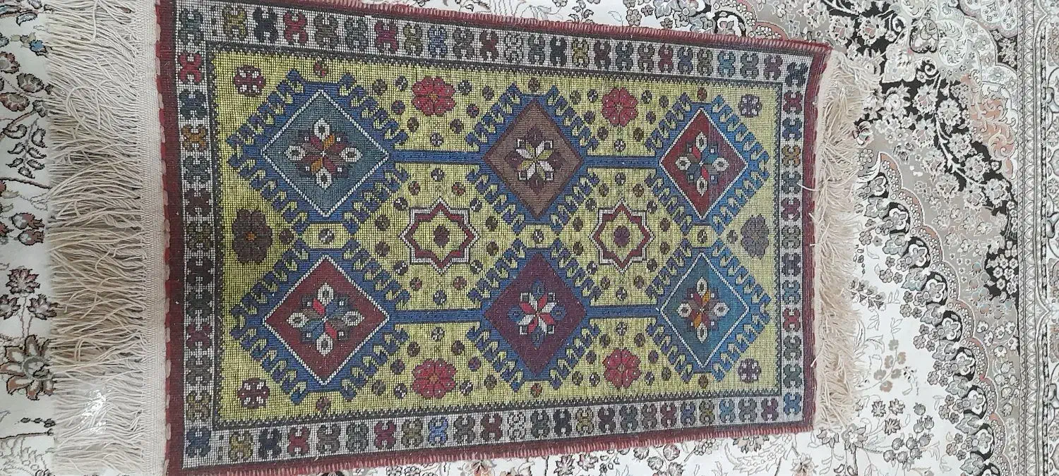 قالیچه دستباف یلدایی و عید|فرش|اصفهان, عمان سامانی|دیوار