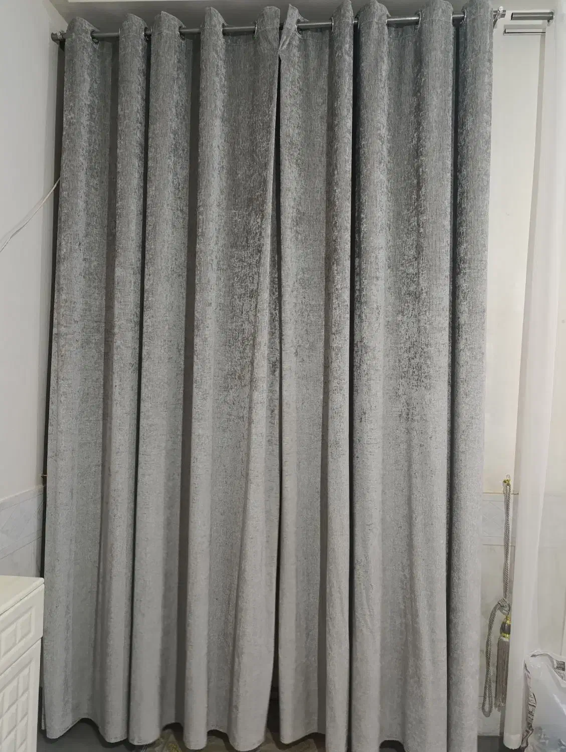 والن پرده پانچ طوسی|پرده، رانر، رومیزی|تربتحیدریه, بالا ولایت|دیوار