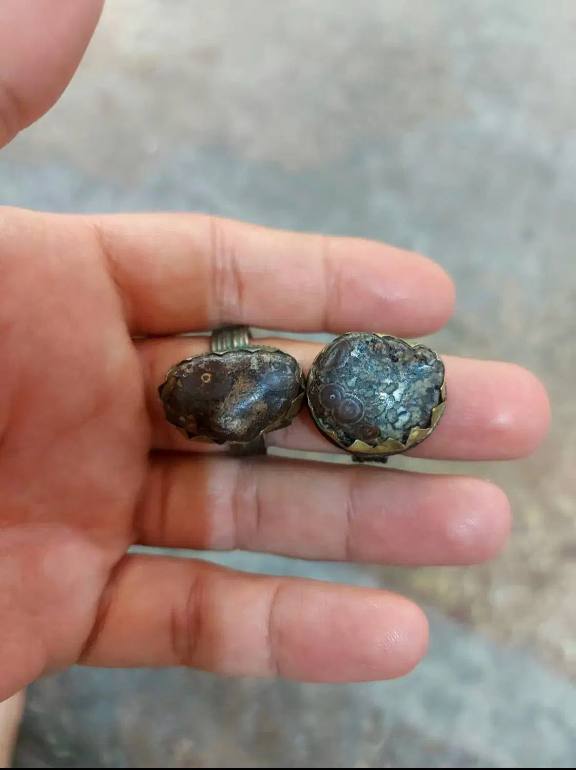 جفت انگشتر قدیمی|کلکسیون اشیاء عتیقه|اهواز, زیتون کارمندی|دیوار