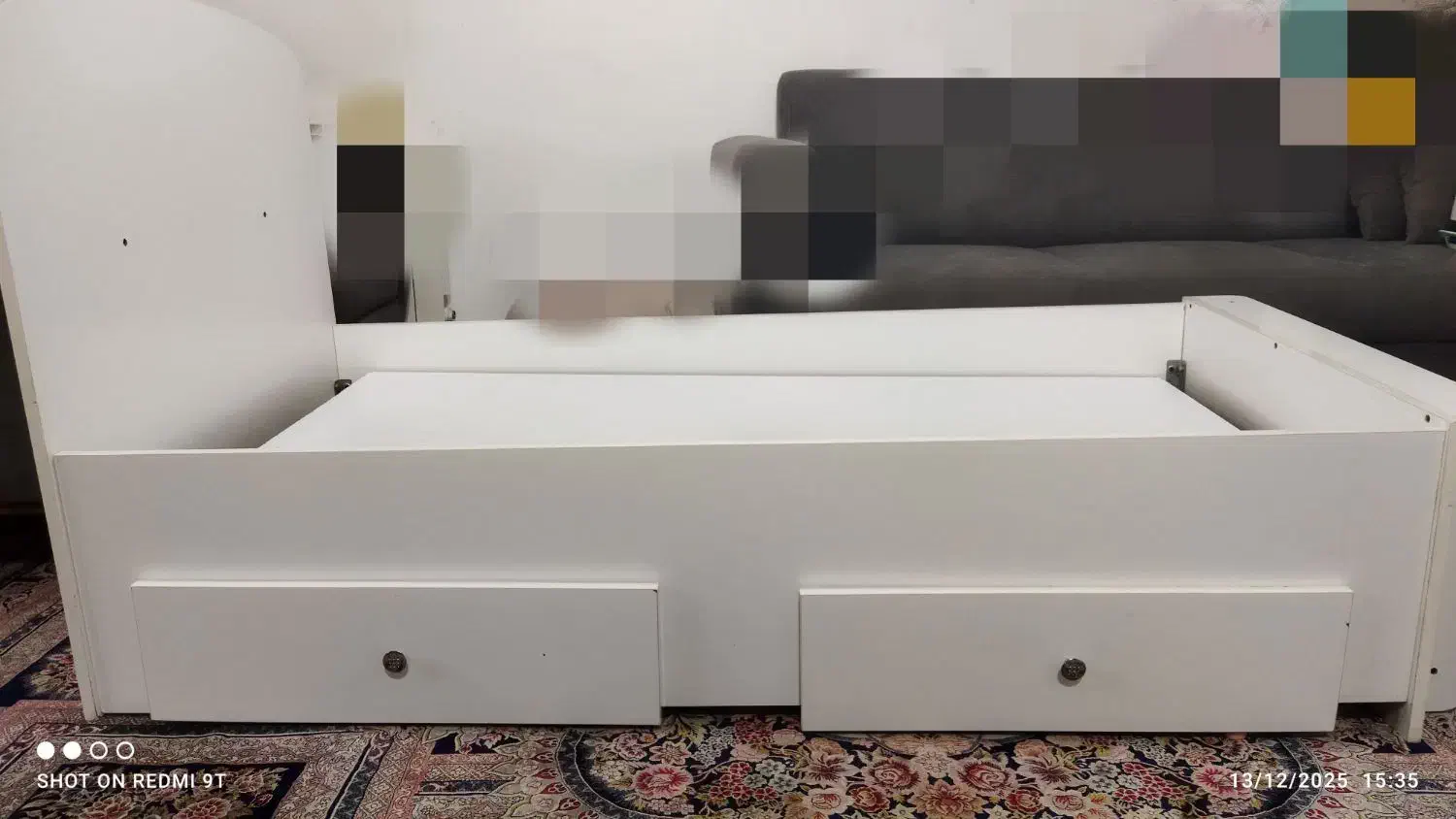 تخت یکنفره نوجوان|تخت و سرویس خواب|لاهیجان, کوی خزر|دیوار