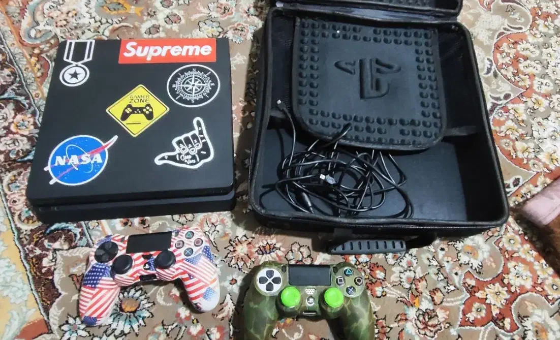 PS4 slim 1tra دودسته|کنسول، بازی ویدئویی و آنلاین|کرمانشاه, |دیوار