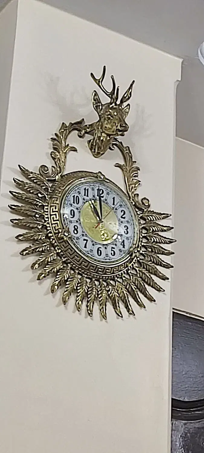 ساعت دیواری تمام برنج|ساعت دیواری و تزئینی|نسیم‌شهر, |دیوار