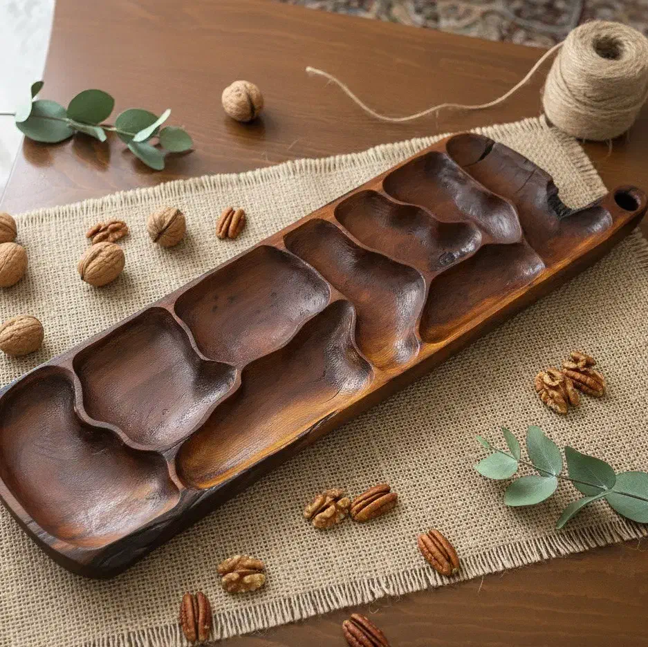 ظروف چوبی|ظروف سرو و پذیرایی|گنبد کاووس, |دیوار