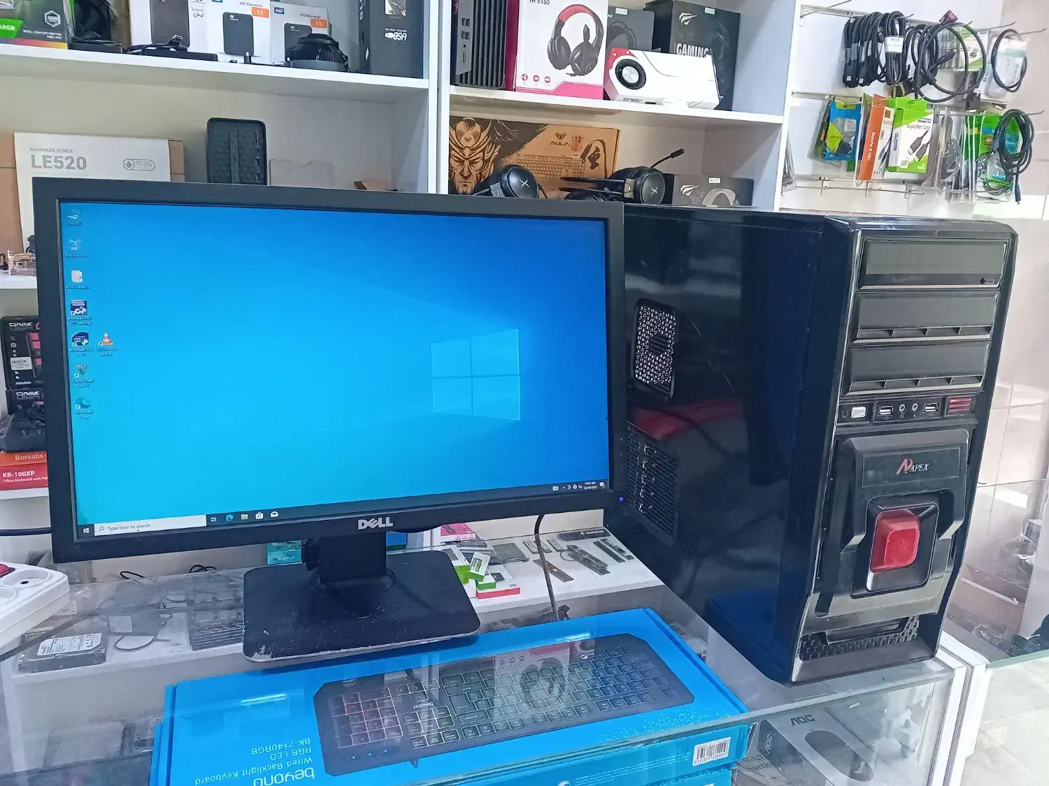 کیس کامپیوتر نیمه گیمینگ اجرای pes 2021|رایانه رومیزی|کرج, حیدرآباد|دیوار