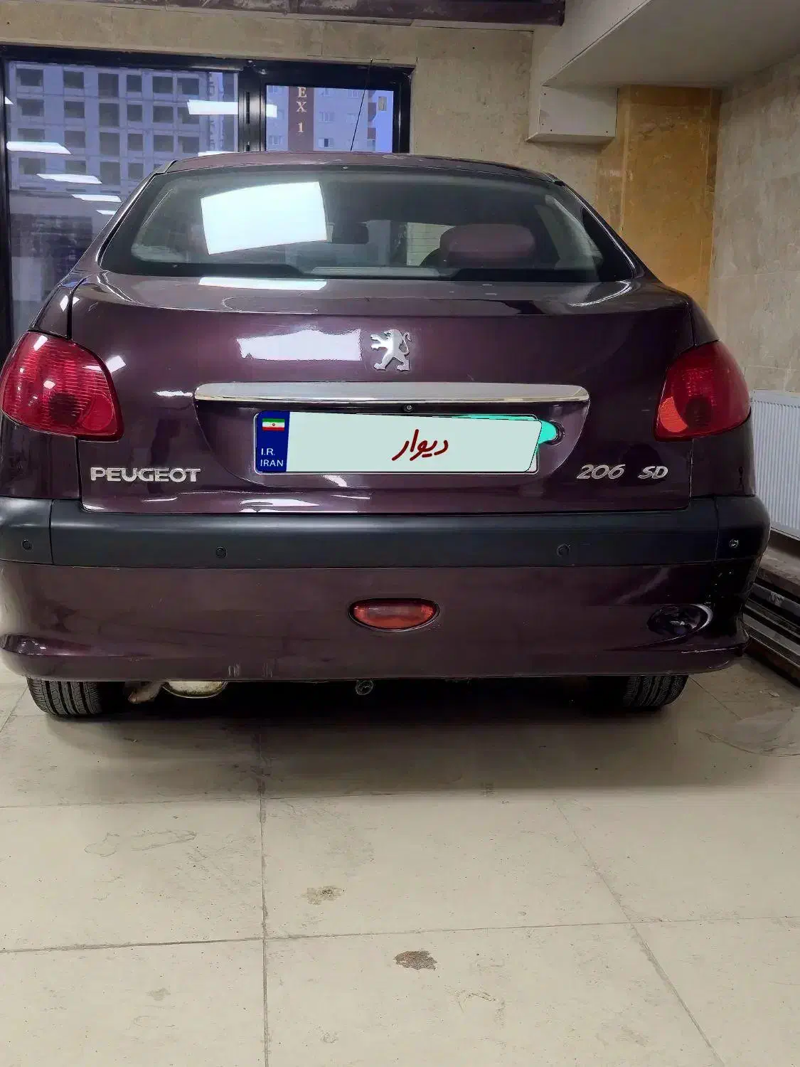 پژو ۲۰۶ SD v8 تیوفایو(TU5) مدل ۹۱ قرمز سیر|خودرو سواری و وانت|تبریز, |دیوار