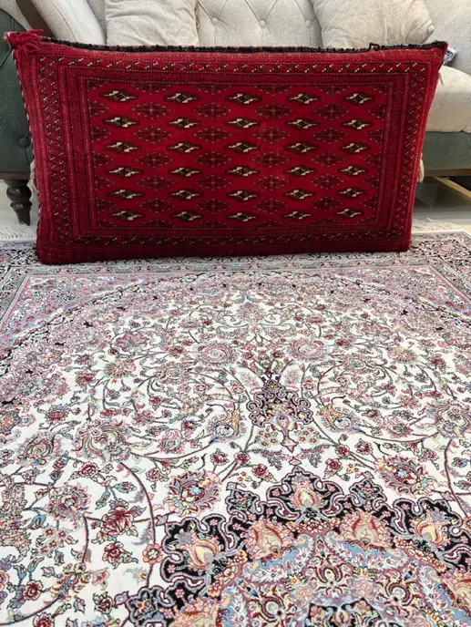 پشتی دستبافت ترکمن سالم|پشتی|کرج, باغستان|دیوار