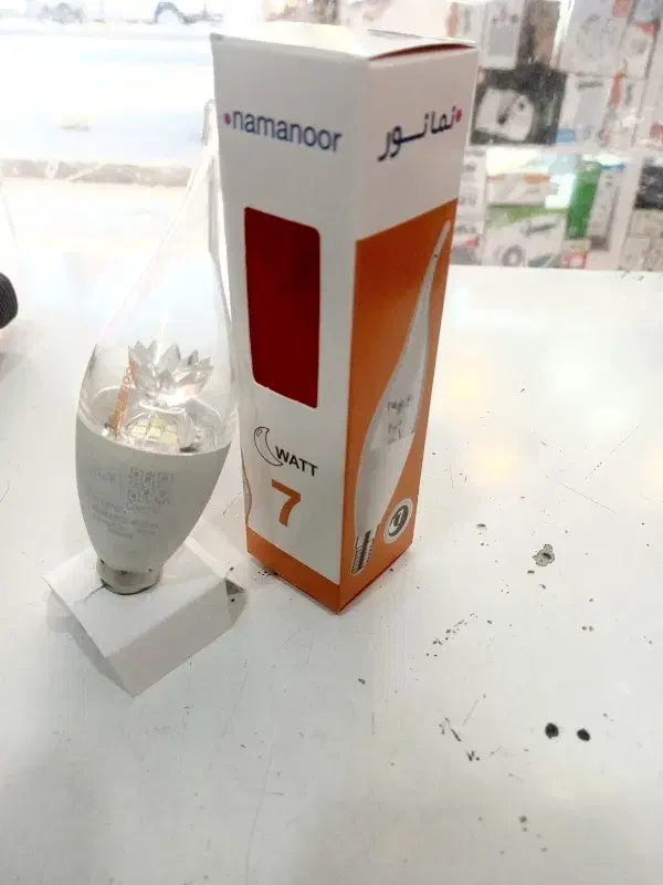 لامپ های شمعی ۷ وات کریستالی نمانور آسیاکرج|لامپ و چراغ|کرج, شهرک فهمیده|دیوار