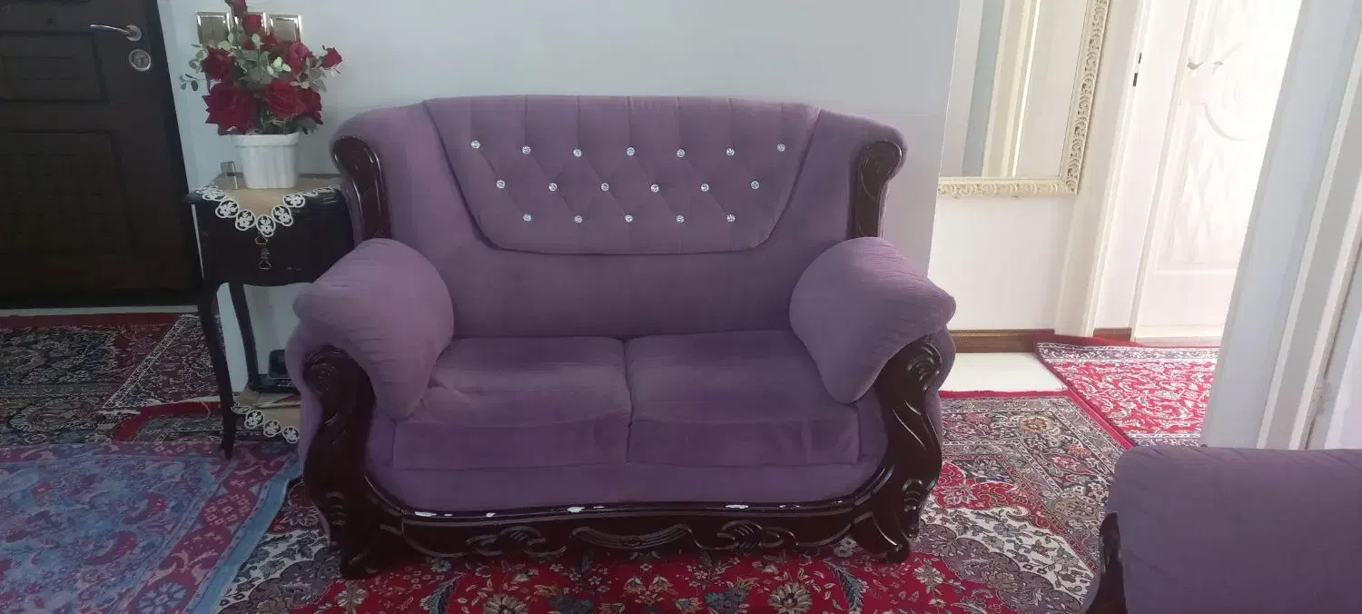 مبلمان ۷ نفره طرح چوب|مبلمان خانگی و میز عسلی|تهران, مسعودیه|دیوار