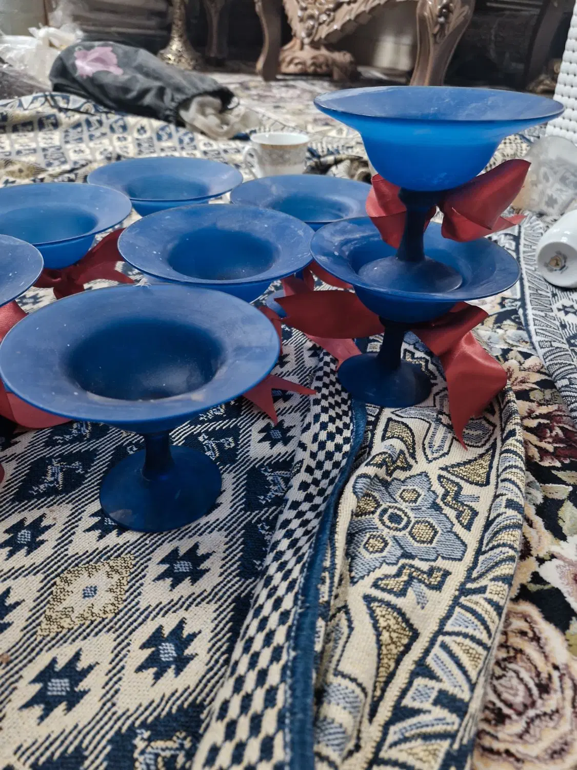 جام ظروف آبگینه هفت سین خارجی|صنایع دستی و سایر لوازم تزئینی|تهران, جلیلی|دیوار