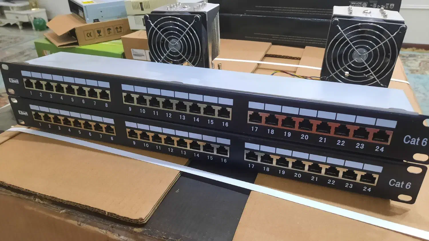 پچ پنل ۲۴ پورت کی نت پلاس ( پتچ پنل ) و دی لینک|مودم و تجهیزات شبکه|تهران, مدائن|دیوار