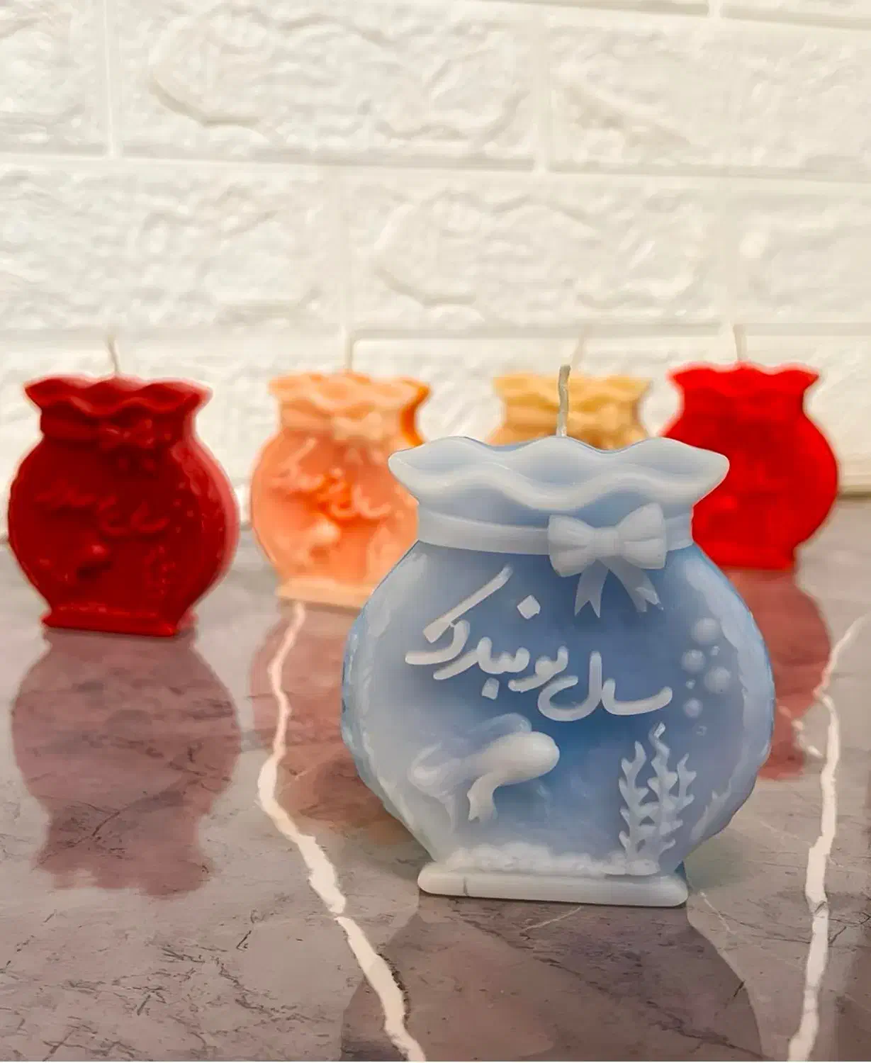 شمع کتیبه سال نو|صنایع دستی و سایر لوازم تزئینی|تهران, باغ خزانه|دیوار