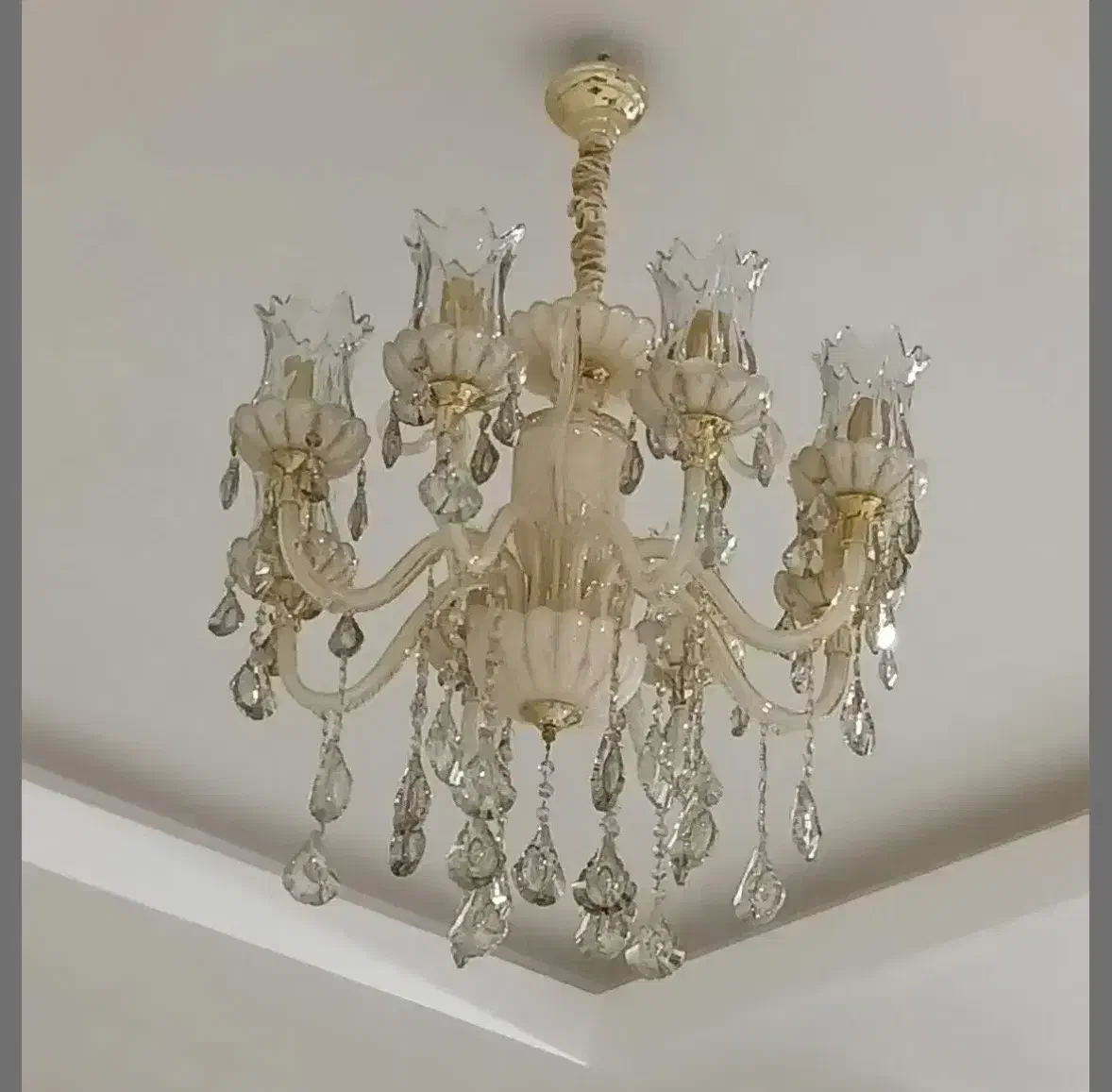 فروش لوستر کریستالی|لوستر و چراغ آویز|محمدیه-قزوین, |دیوار