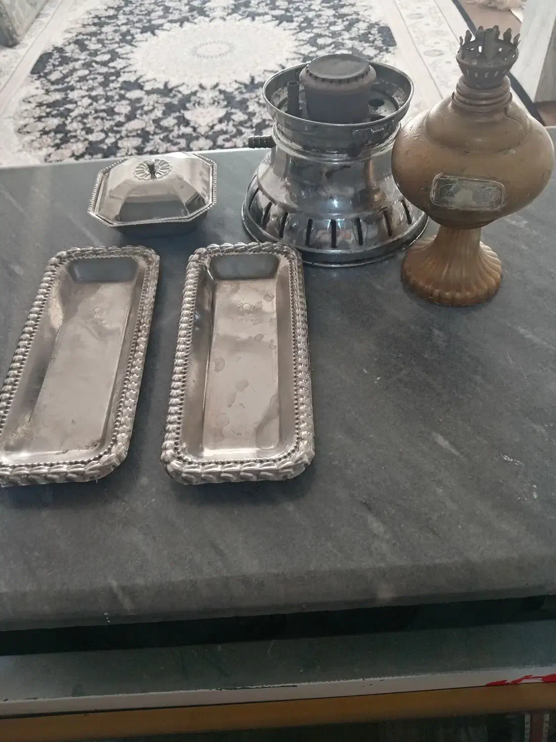 ظروف قدیمی شاهنشاهی|کلکسیون اشیاء عتیقه|قوچان, |دیوار