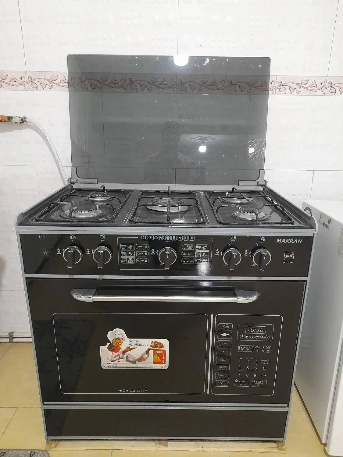 گاز ۵ شعله کاملا نو طرح فر|اجاق گاز و لوازم برقی پخت‌وپز|مشهد, طبرسی شمالی|دیوار