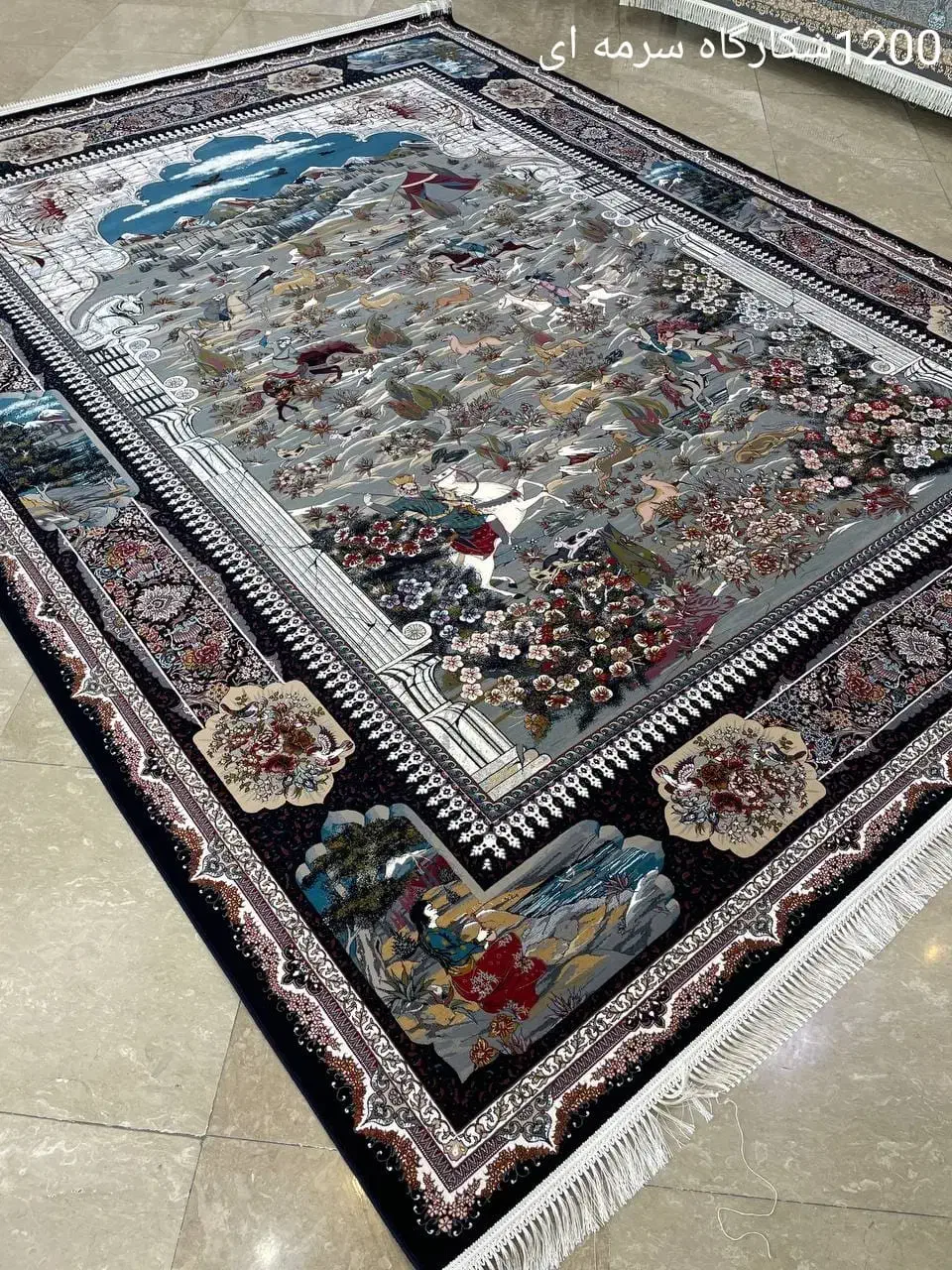 فرش / تمام برجسته/ نخ آکریلیک|فرش|قشم, |دیوار