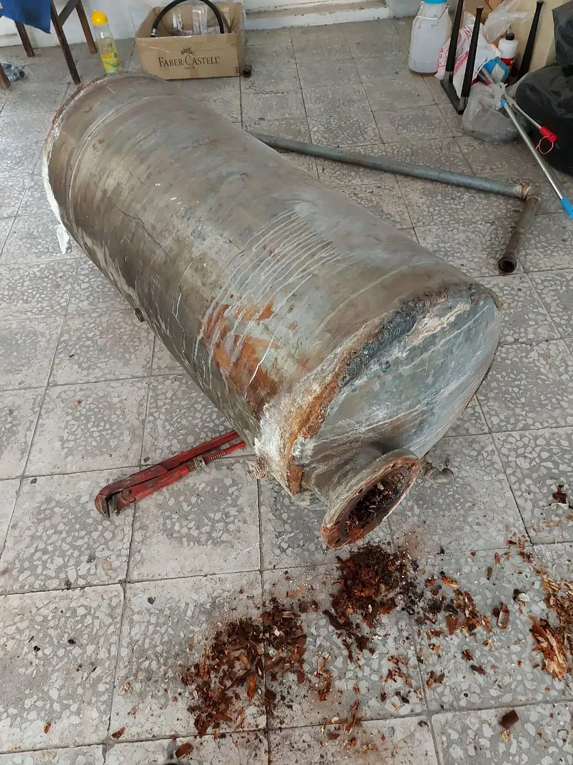 منبع کار کرده کویل دار ۴۰۰ لیتری و کویل ۱۲ فوت|آبگرمکن، پکیج، شوفاژ|تهران, پاسداران|دیوار
