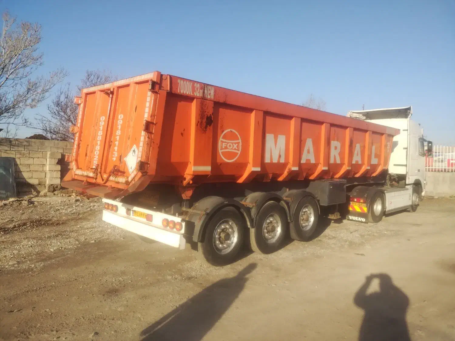 کمپرسی سه محور|خودرو سنگین|میانه, |دیوار