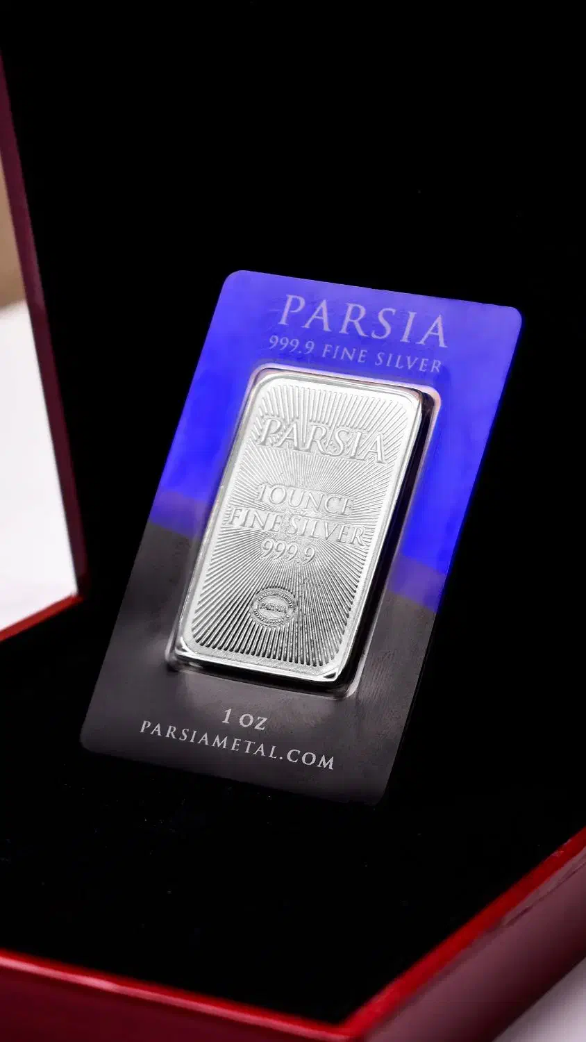 شمش نقره یک اونسی پارسیا با عیار 999.9 PARSIA|جواهرات|مشهد, عنصری|دیوار