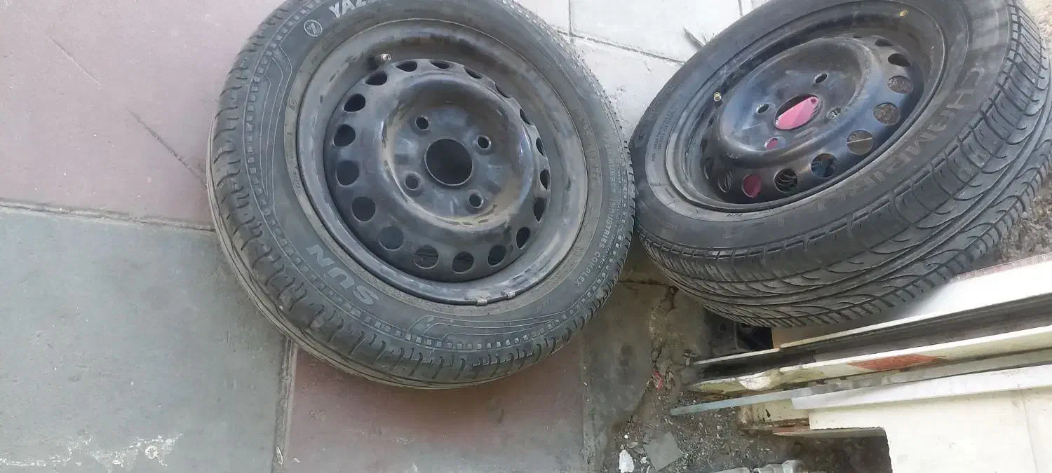 لاستیک پراید دوعدد درحد نو|قطعات یدکی و لوازم جانبی|مشکیندشت, |دیوار