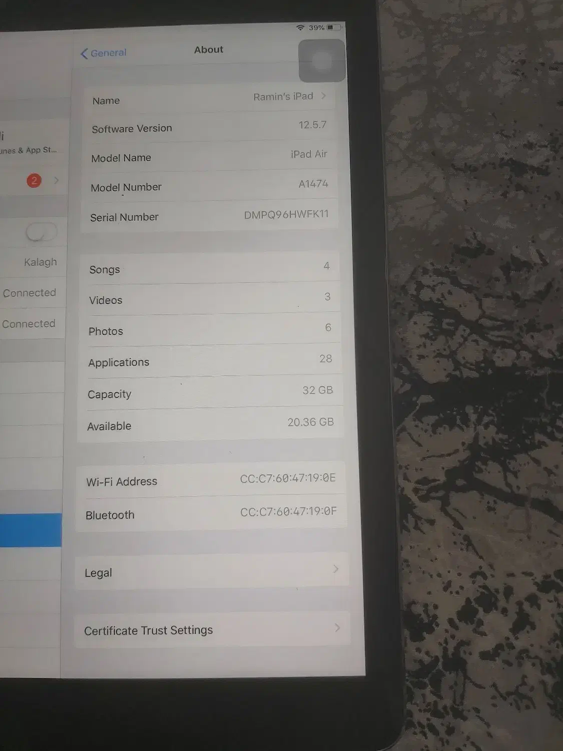 Ipad Air A1474|تبلت|اصفهان, برازنده|دیوار