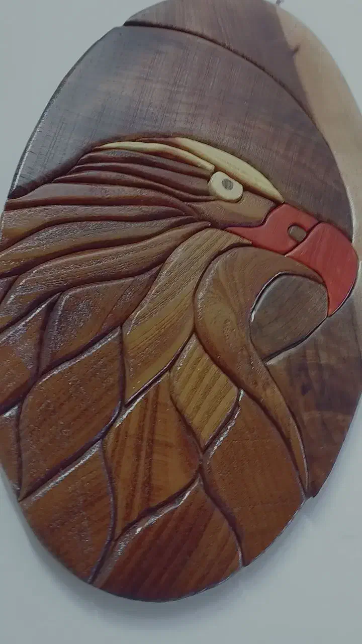 تابلو معرق اینتارسیا عقاب|تابلو، نقاشی، عکس|رشت, کوی فکوری|دیوار