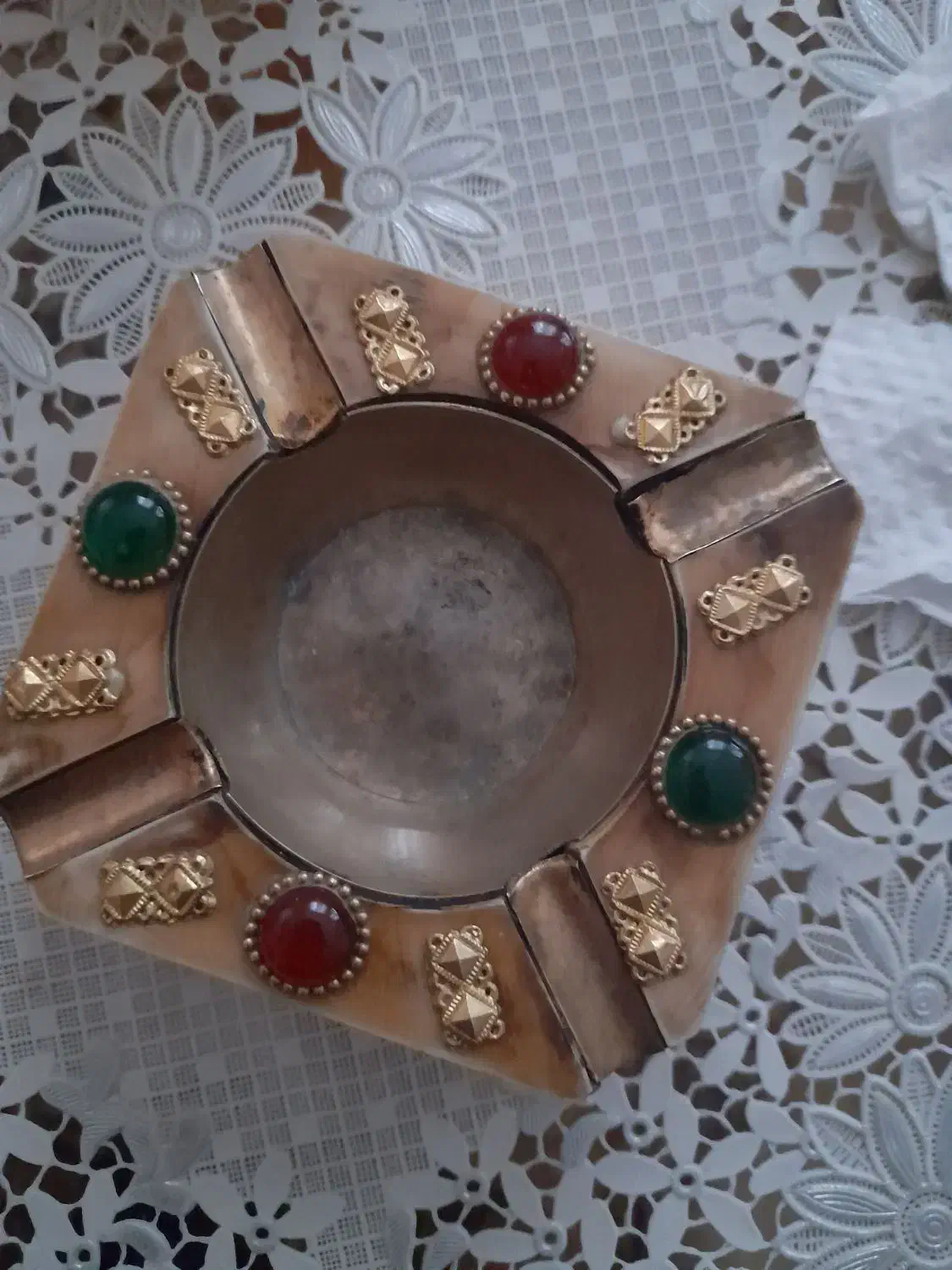 زیرسیگاری قدیمی قاجاری|کلکسیون اشیاء عتیقه|مشگین شهر, |دیوار