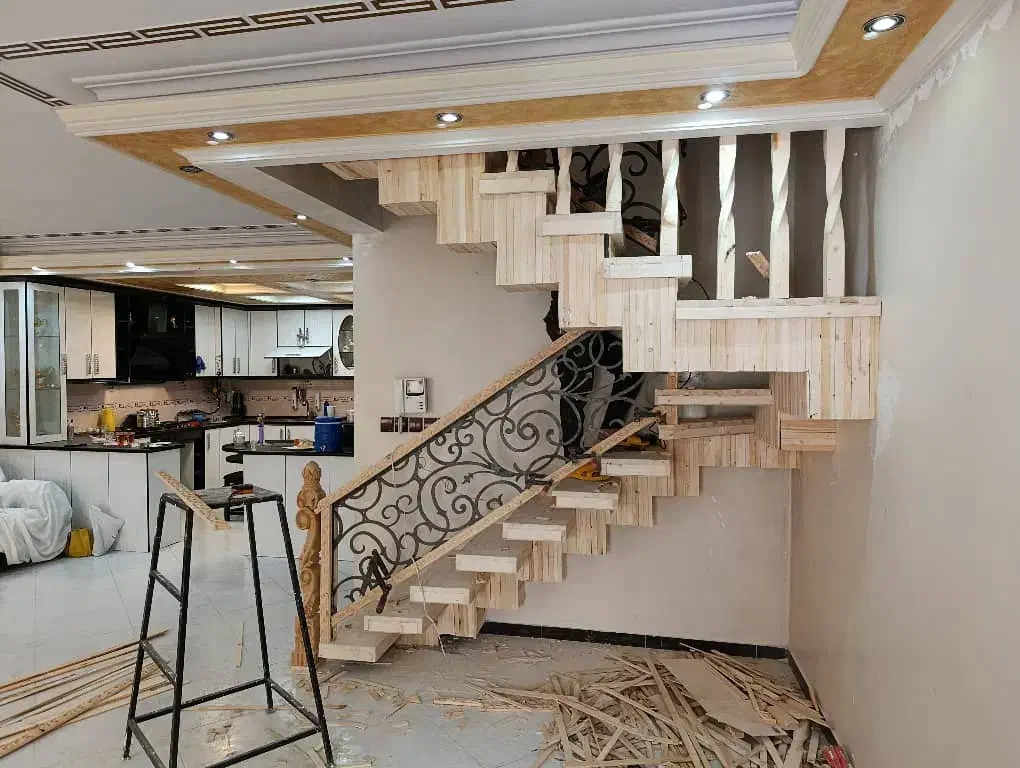 پله های چوبی ‌فلزی|خدمات پیشه و مهارت|شهریار, شهریار|دیوار