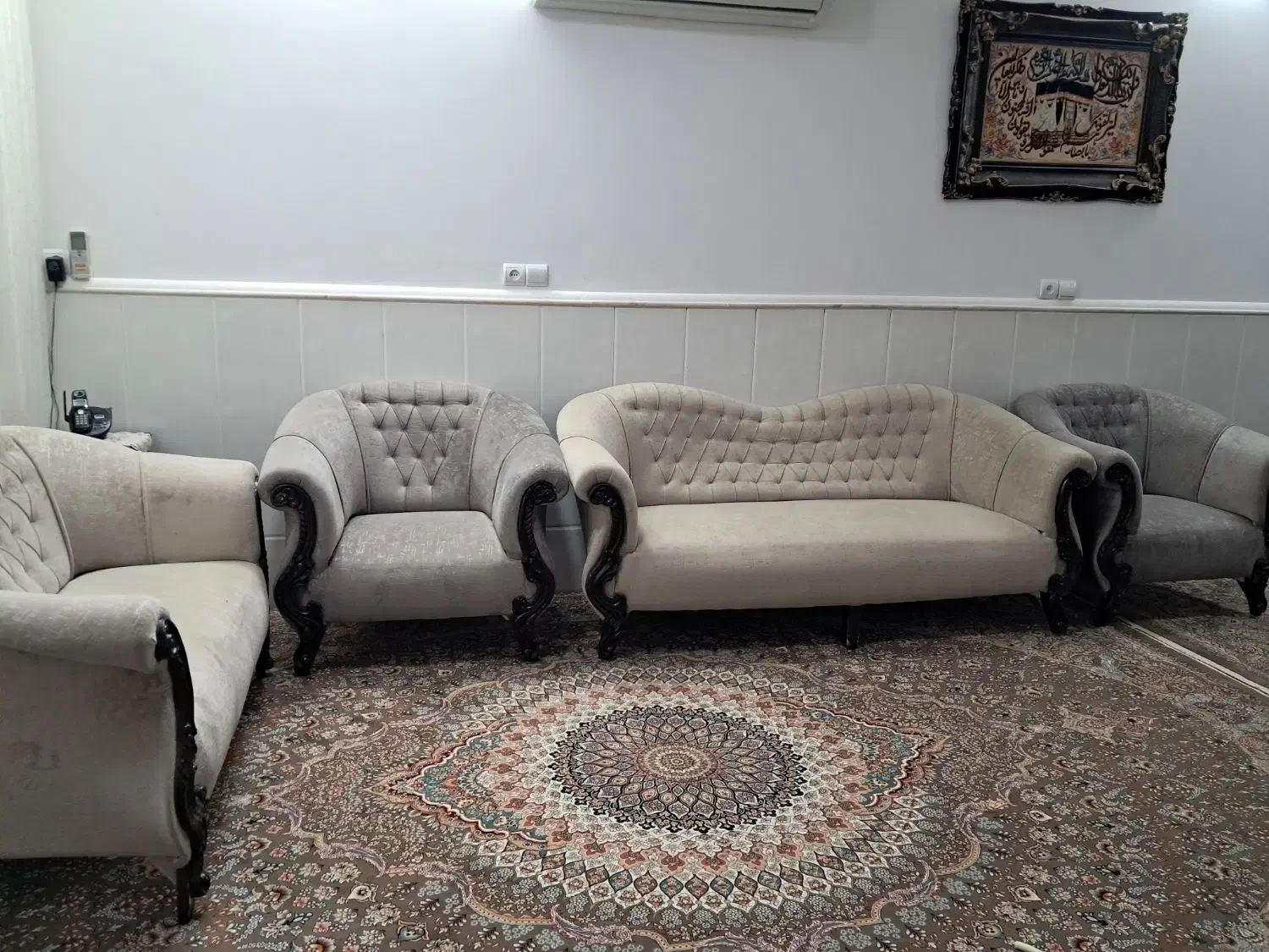 مبل راحتی ۷نفره  سفارشی ساخته شده|مبلمان خانگی و میز عسلی|قم, شهرک توانیر|دیوار