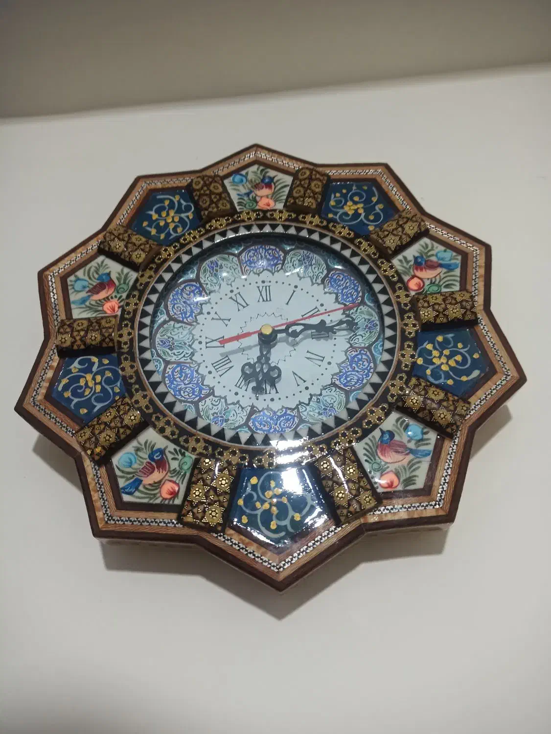 ساعت خاتم کاری مینا|ساعت دیواری و تزئینی|اصفهان, مصلی|دیوار