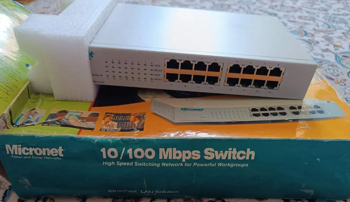 سوئیچ شبکه 16 پورت میکرونت|مودم و تجهیزات شبکه|تهران, کوی فراز|دیوار