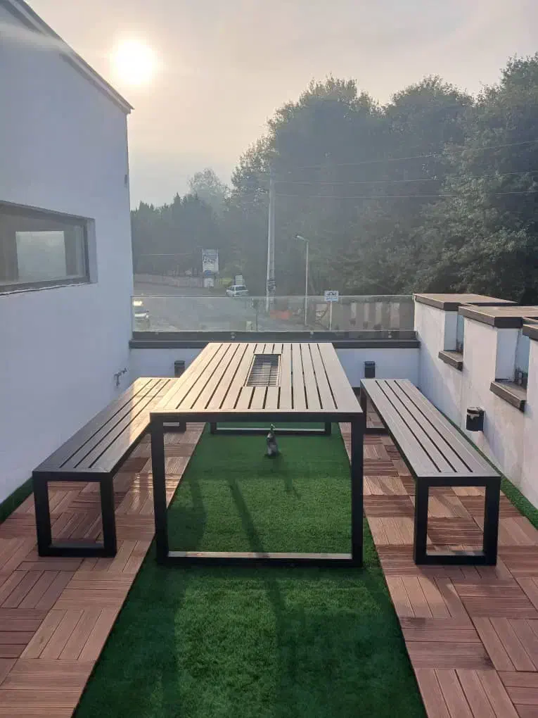 میز  آتشدان با نیمکت|صندلی و نیمکت|نوشهر, |دیوار