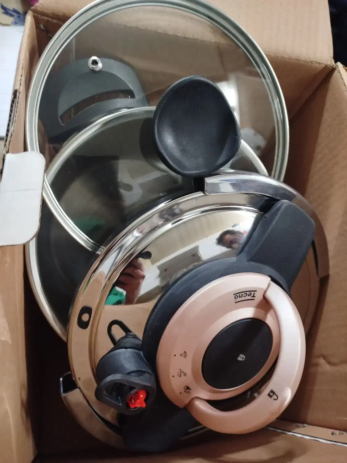 زودپز قابله با در شیشهای تکنو|ظروف پختوپز|قم, سراجه (۱۵ خرداد)|دیوار