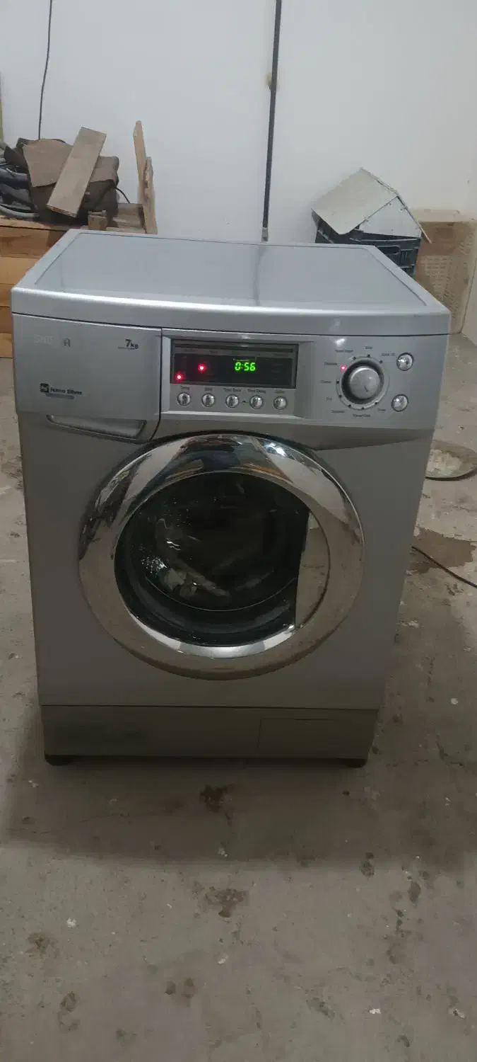 لباسشویی ۷ کیلو اسنوا کره ای نقره ای|ماشین لباسشویی و خشککن لباس|بجنورد, |دیوار