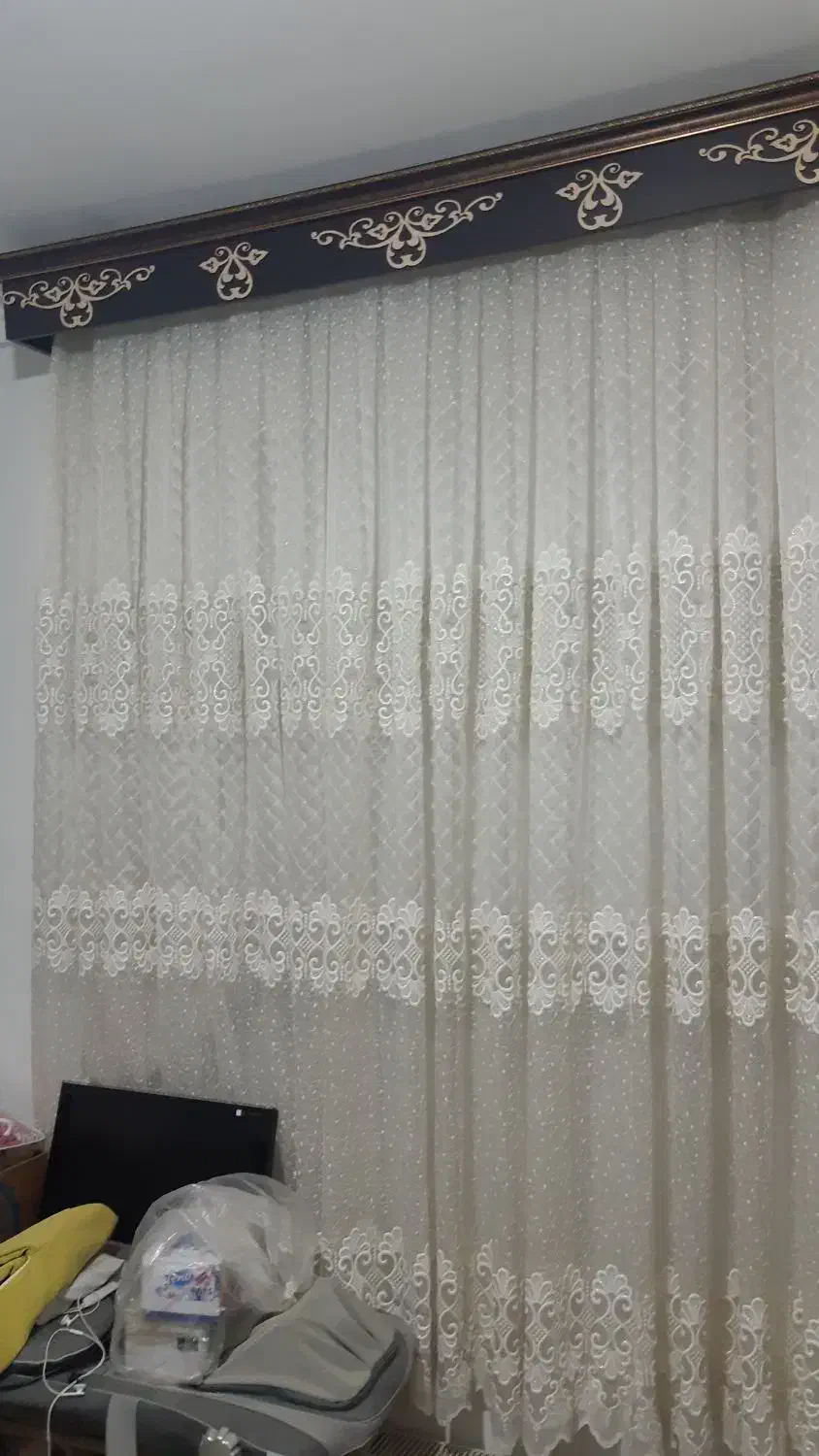 پرده و تعدادی وسایل منزل|پرده، رانر، رومیزی|گرگان, |دیوار