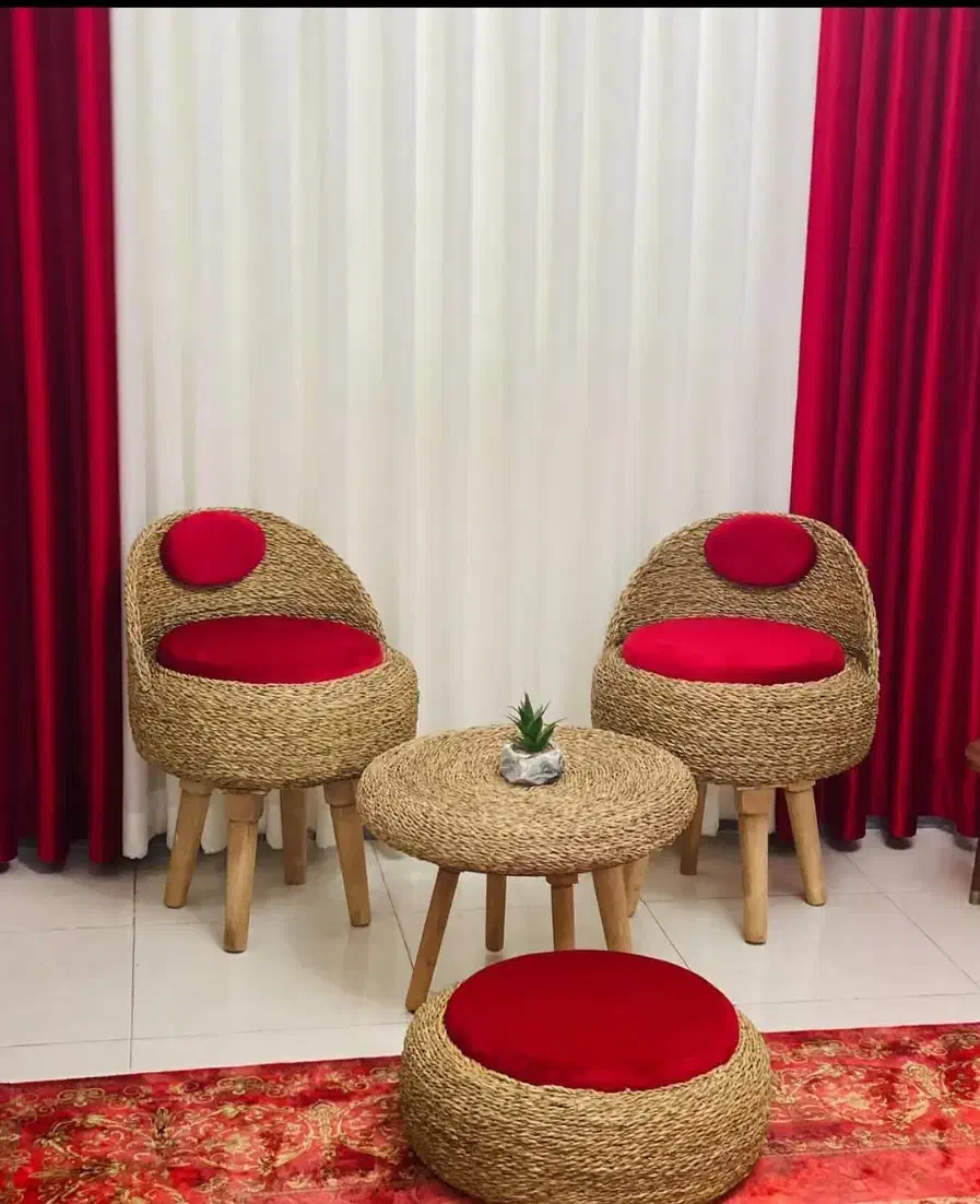 میزوصندلی حصیری تخفیف جشنواره فقط تا تکمیل ظرفیت|مبلمان خانگی و میز عسلی|کرمانشاه, |دیوار