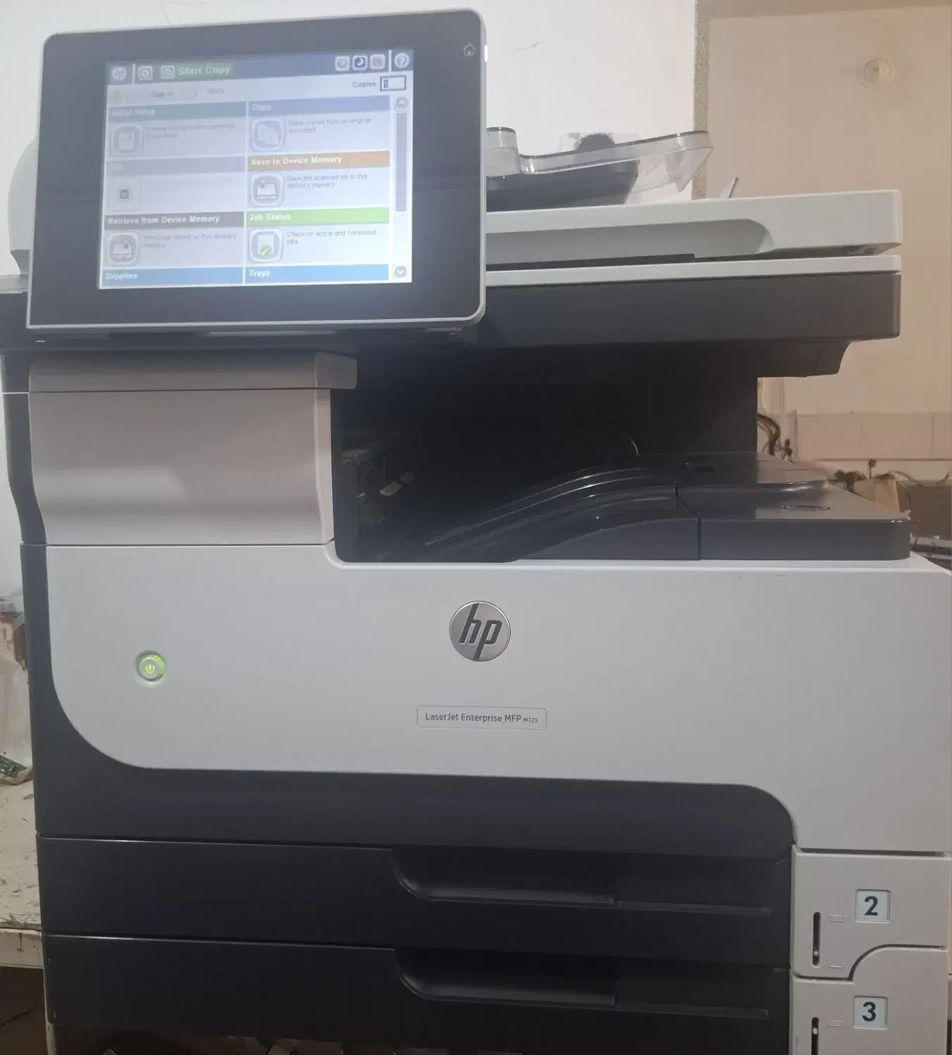 دستگاه کپی اچ پی hp725dn A3|پرینتر، اسکنر، کپی، فکس|مبارکه, |دیوار