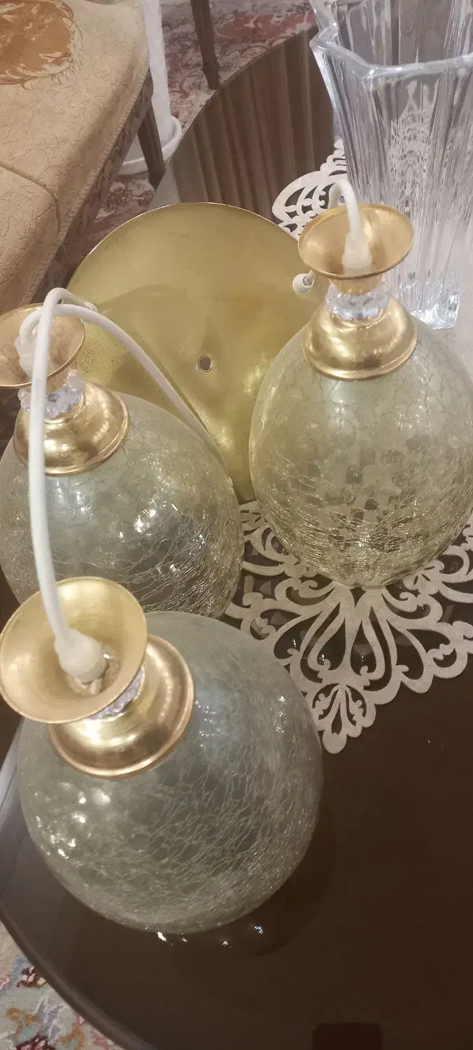 لوستر سه شاخه|لوستر و چراغ آویز|تبریز, |دیوار