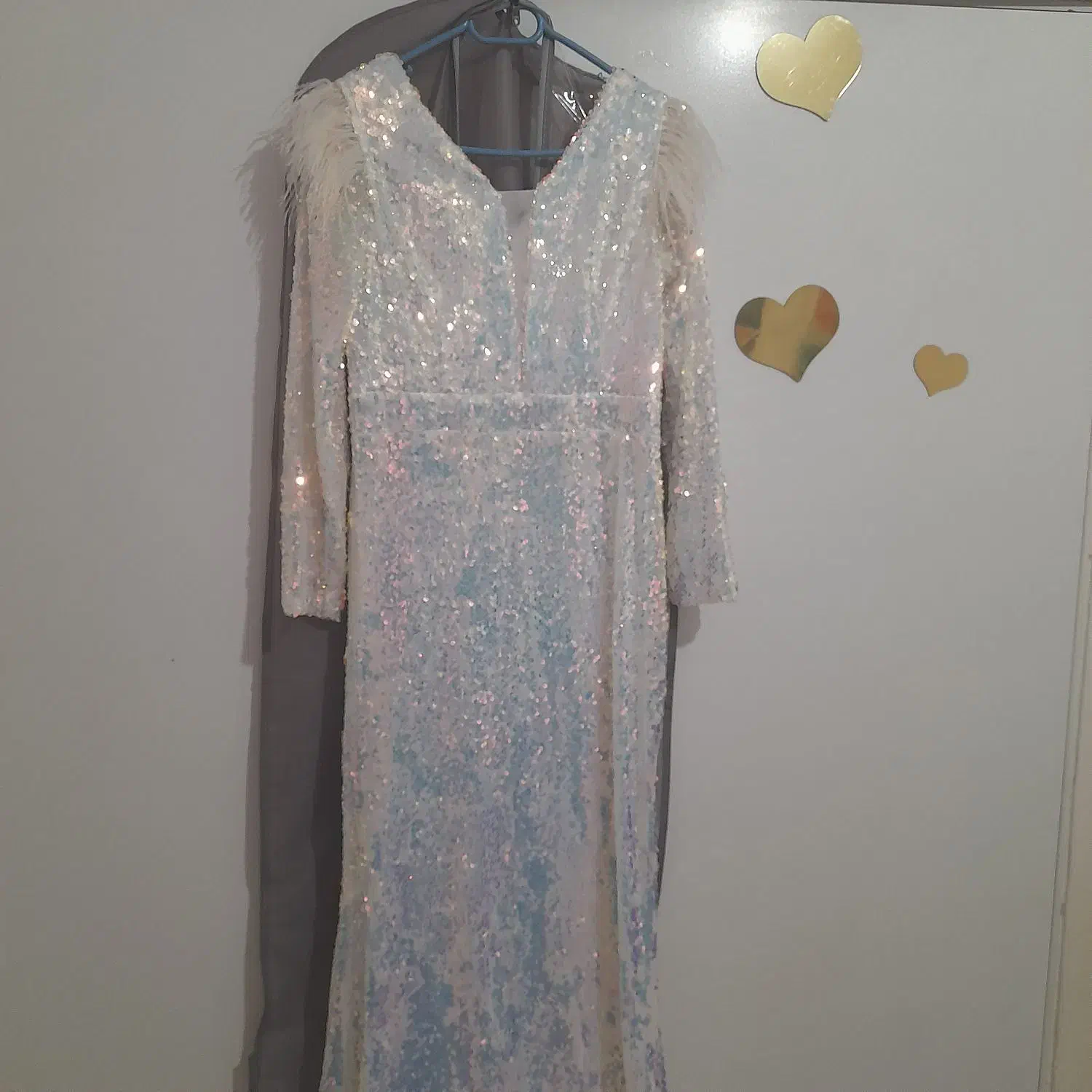 لباس مجلسی پوشیده پولکی هفت رنگ سایز ۳۸ ۴۰|لباس|محمدشهر, محمدشهر|دیوار