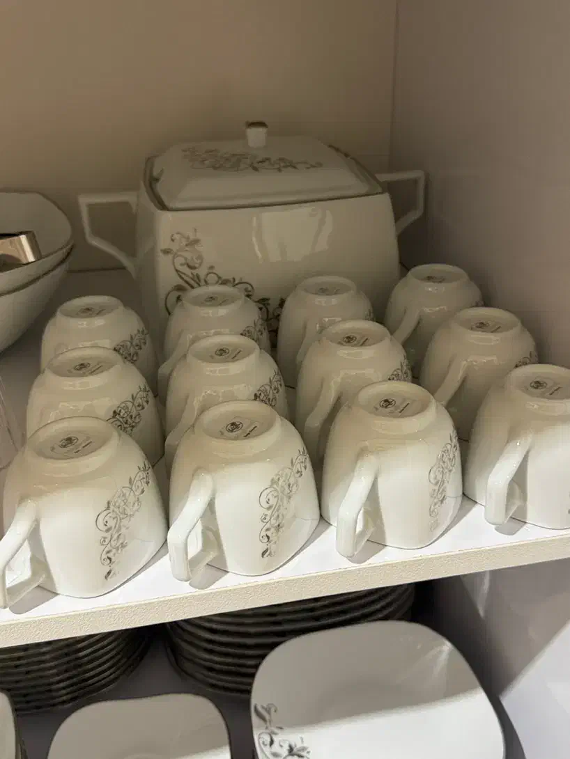 چینی ۴ گوش مقصود|ظروف سرو و پذیرایی|زنجان, |دیوار