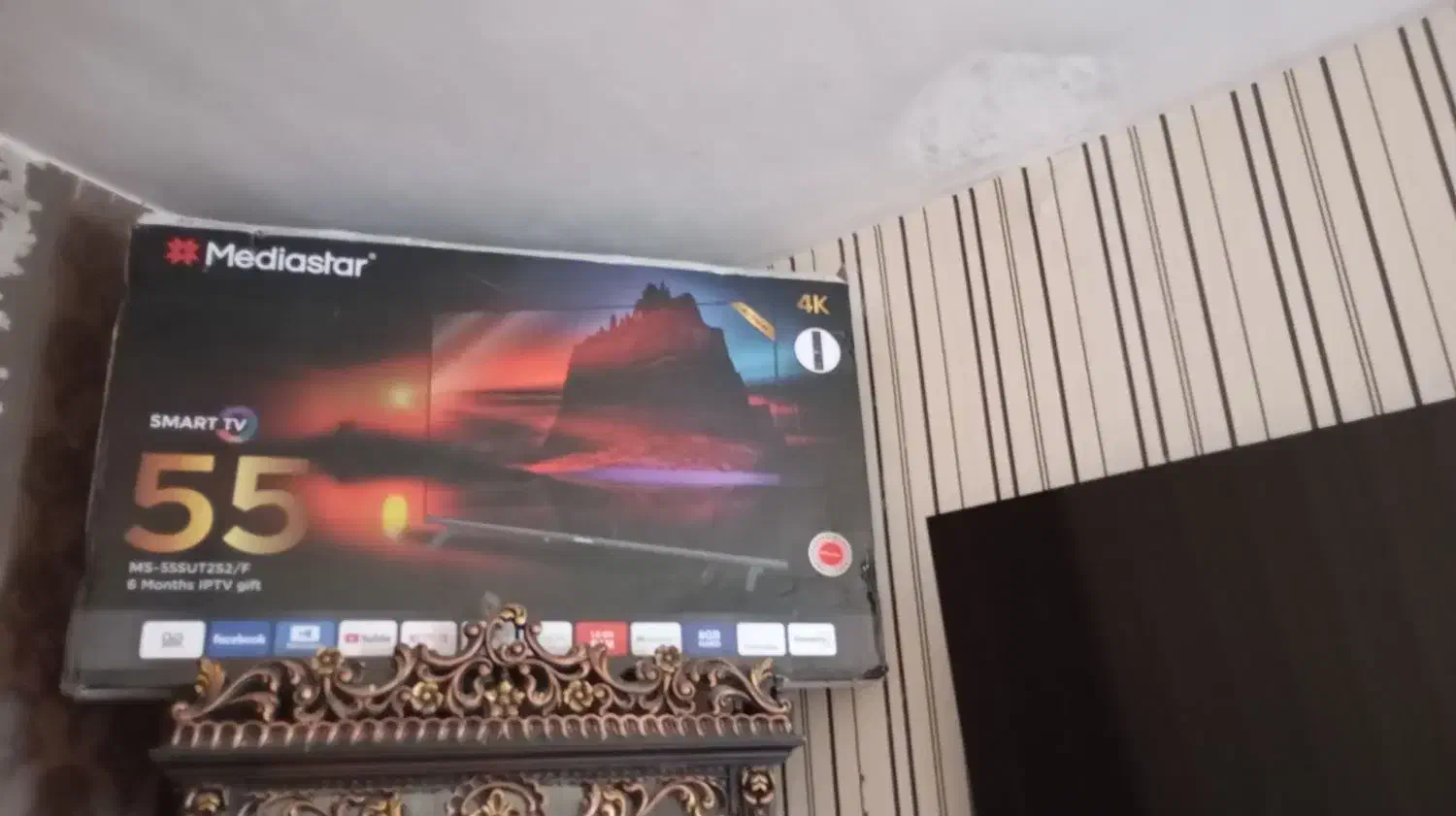 سلام تلفزون ۵۵انج درجه یک همه چیزهوشمند|تلویزیون و پروژکتور|بندر ماهشهر, |دیوار