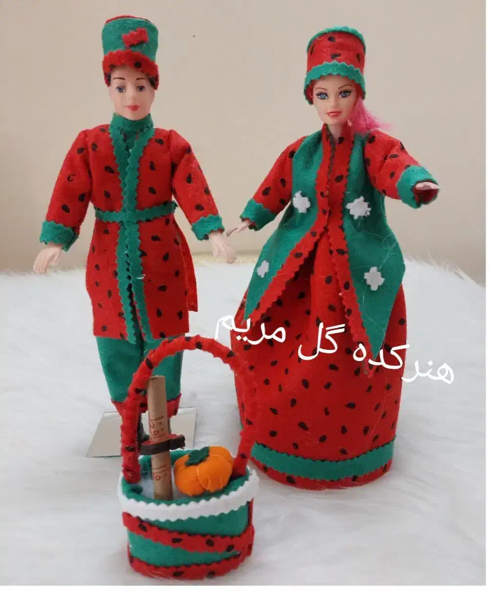 مرد و زن و سبد یلدا|صنایع دستی و سایر لوازم تزئینی|اصفهان, سرچشمه|دیوار