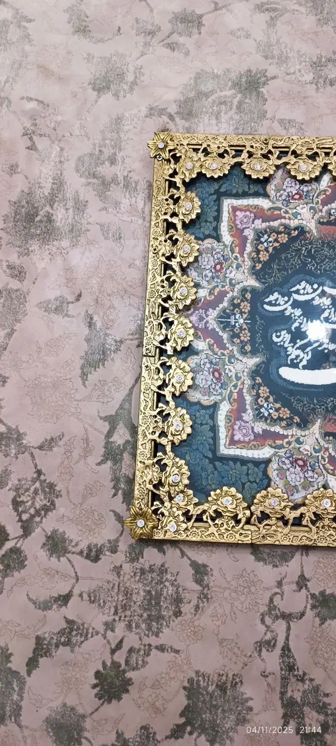 تابلو برنزی طرح 4 قل|تابلو فرش|تهران, خاک سفید|دیوار