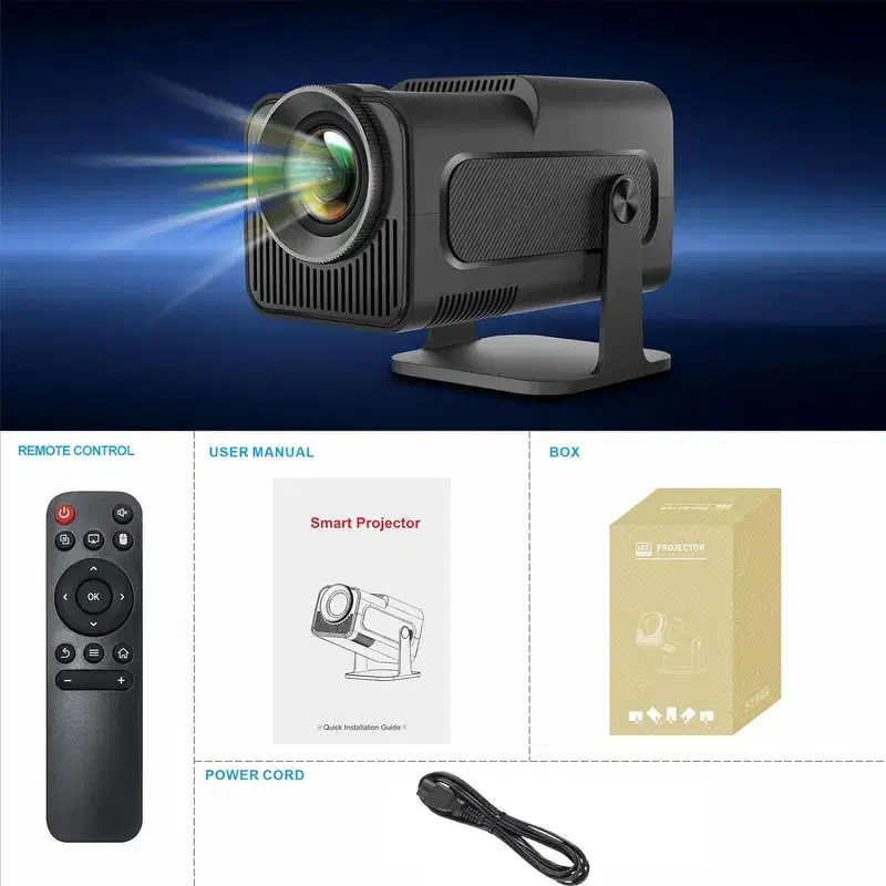 ویدئو پروژکتور پرتابل اندروید مدل hy320 بزرگ 4K|تلویزیون و پروژکتور|اصفهان, چرخاب|دیوار