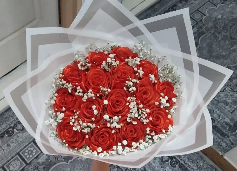 گل روبانی|گل مصنوعی|قدس, شهرقدس|دیوار