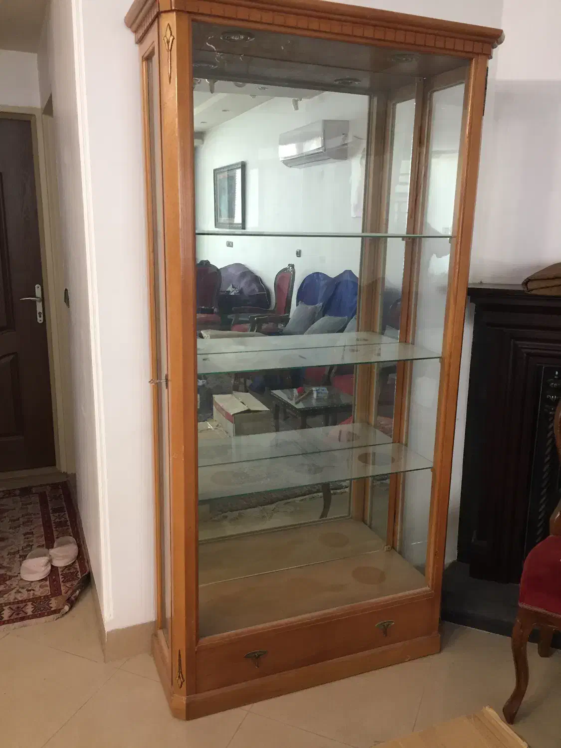 بوفه چوبی ۴ طبقه|بوفه، ویترین، کنسول|یزد, |دیوار