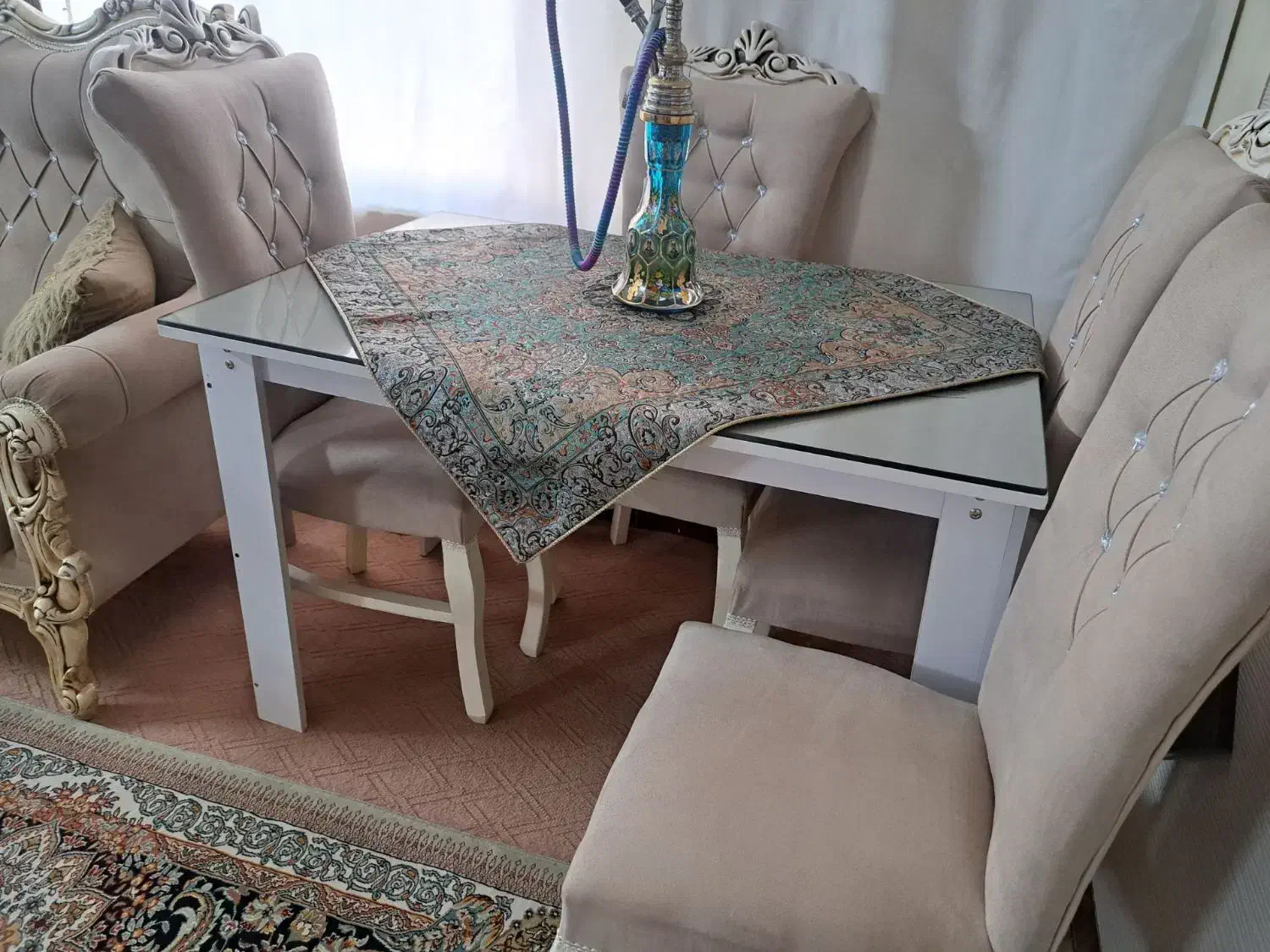 میز ناهارخوری ۴نفره|میز و صندلی غذاخوری|محمدیه-قزوین, |دیوار