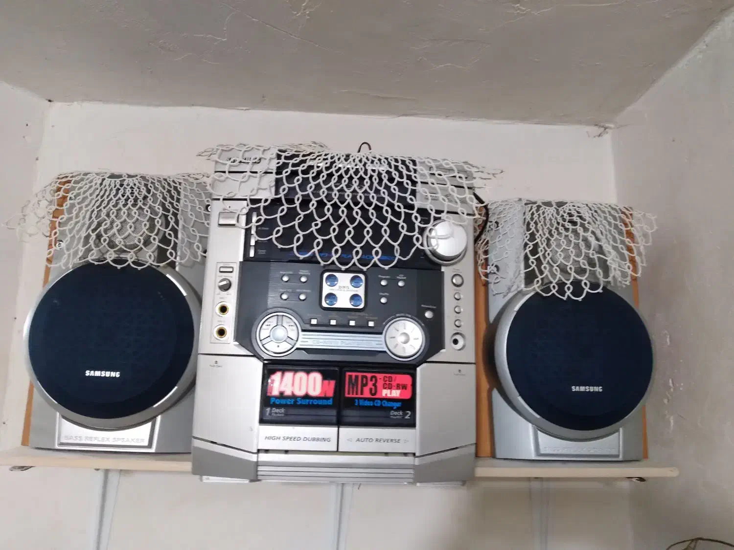 ضبط سامسونگ دو بانده قدیمی ۱۴۰۰ وات|سیستم صوتی خانگی|رشت, یخسازی|دیوار