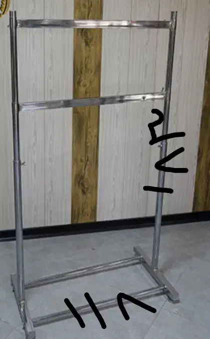 رگال لباس تمام استیل دوطبقه متحرک|جاکفشی، کمد، دراور|تهران, شهر زیبا|دیوار