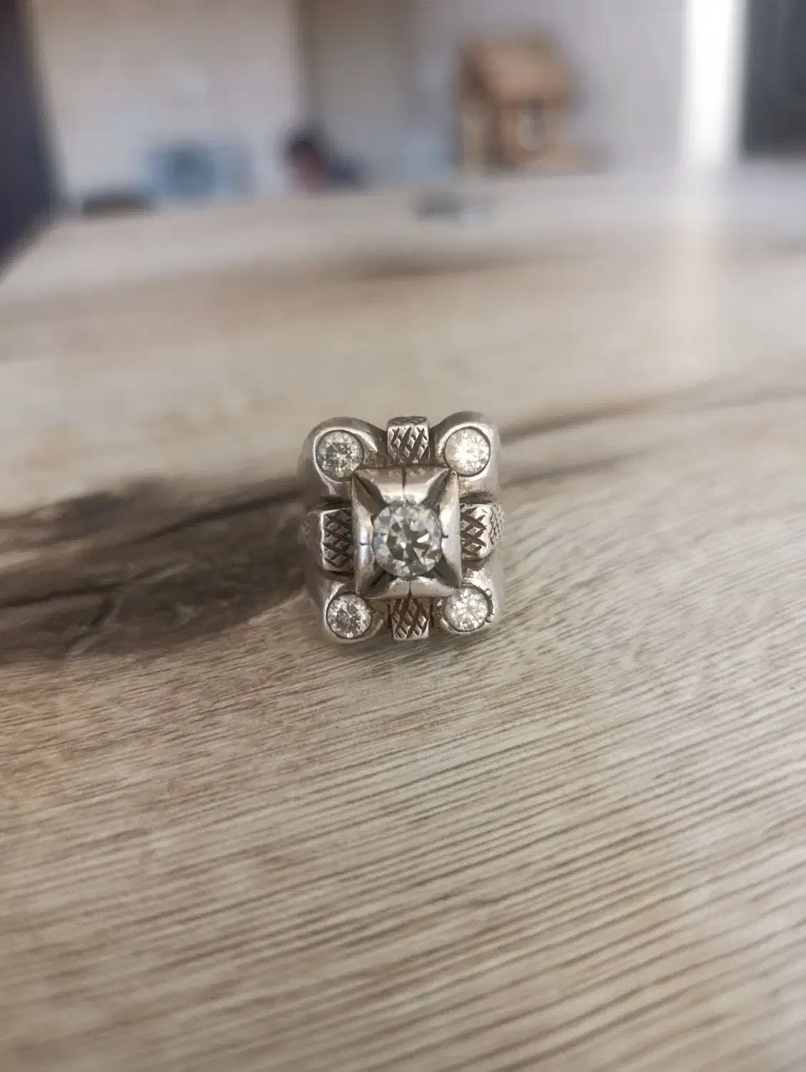 انگشتر موزانایت رکاب کشاورز|جواهرات|بروجرد, |دیوار